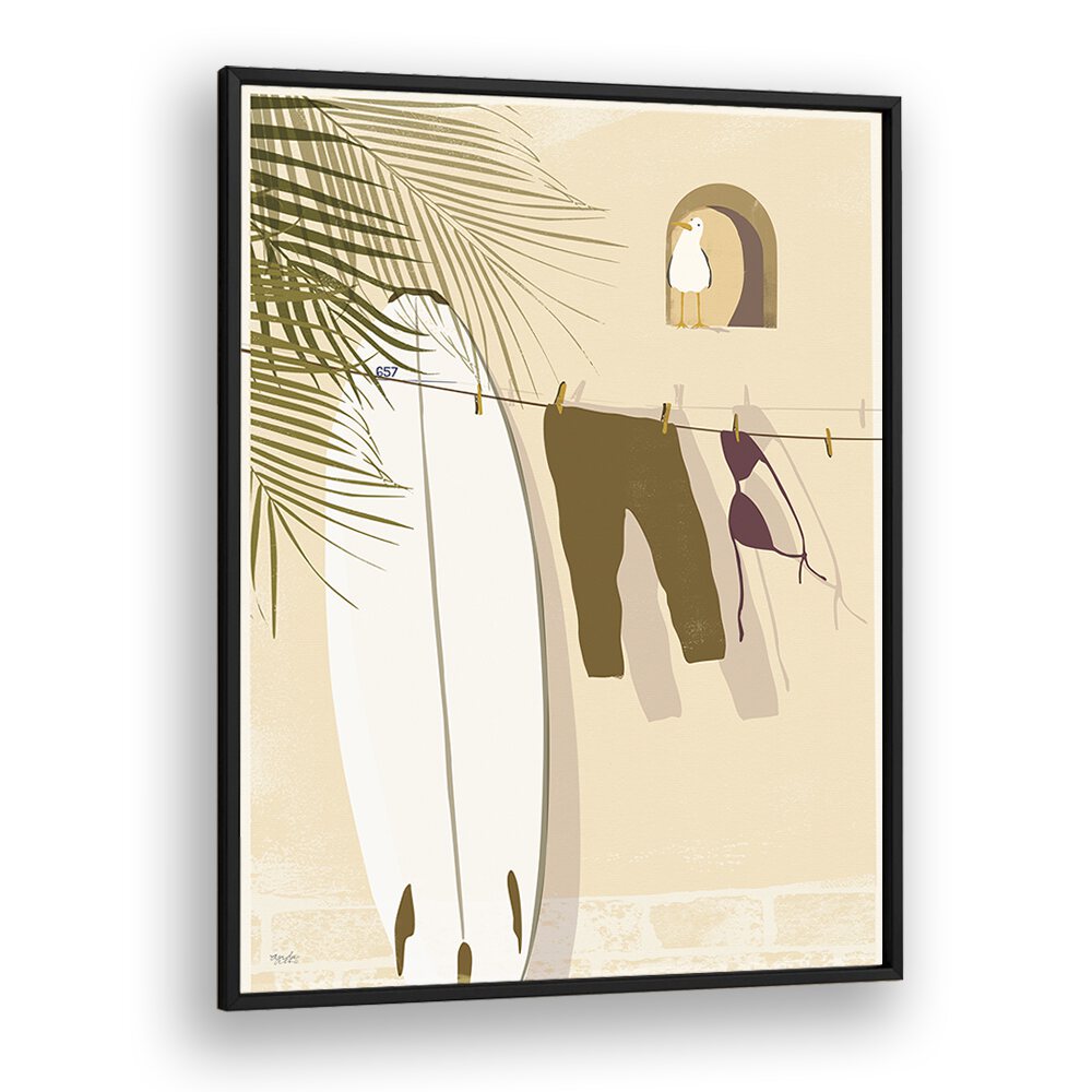 Still Life By Andi Bell Beach Prints in Black Plain Frame