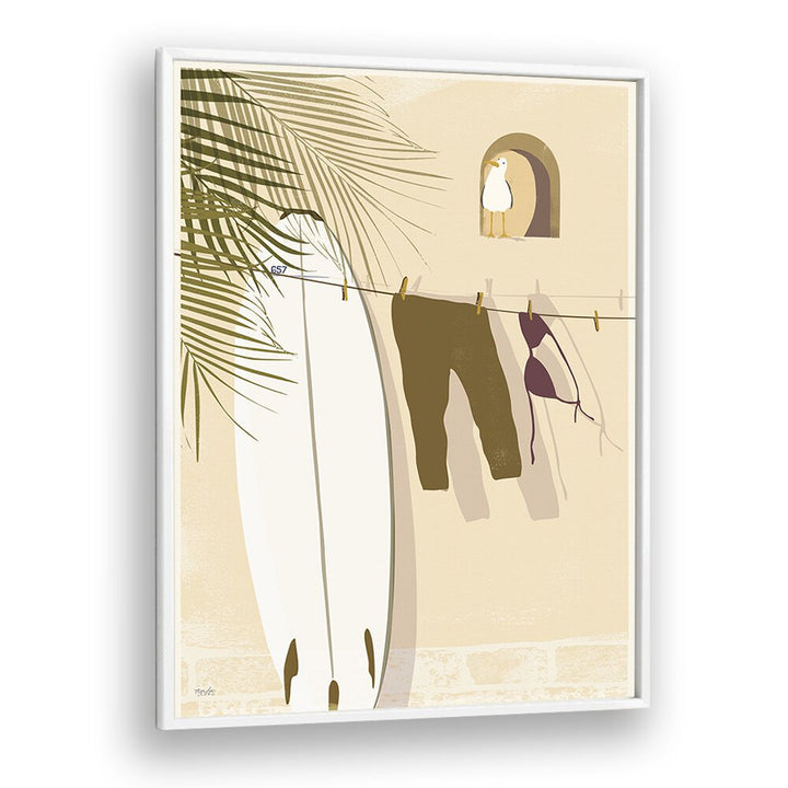 Still Life By Andi Bell Beach Prints in White Plain Frame