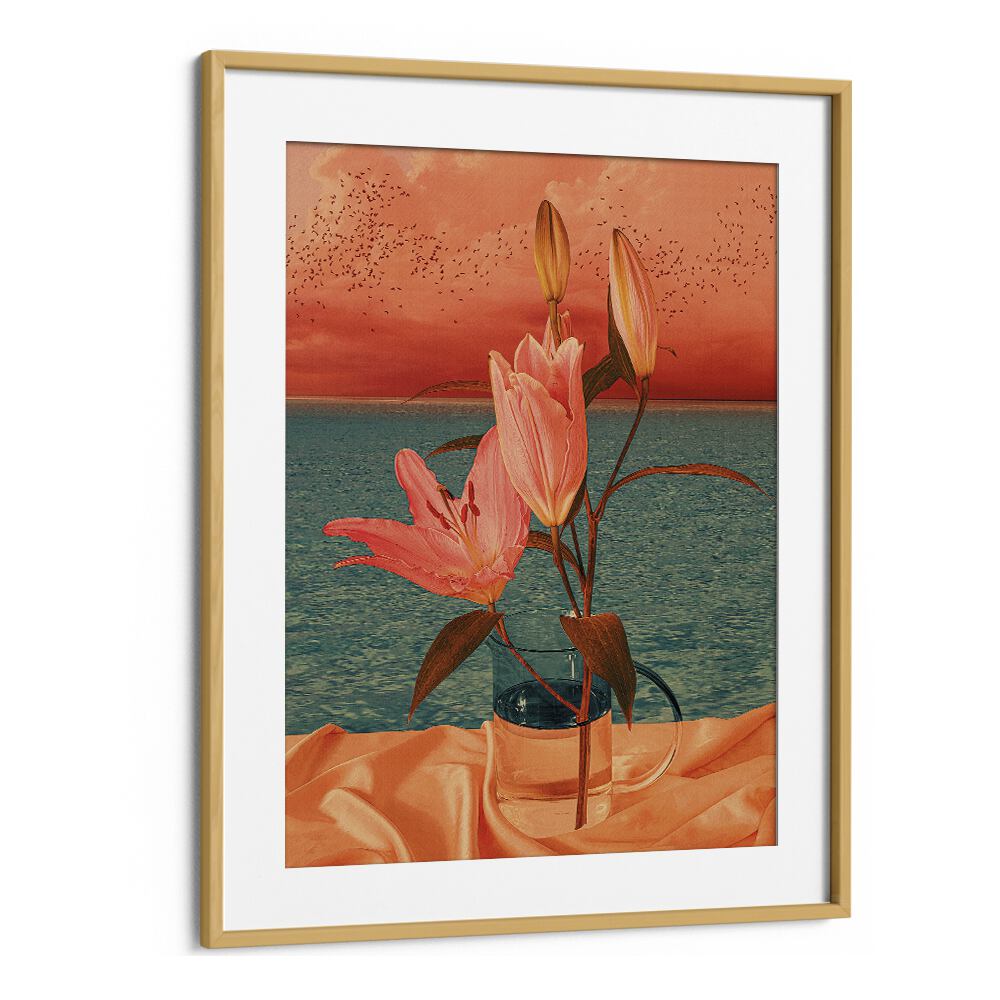 Still Life By Cosmo Zach Surreal Art Prints Surrealism in Oak Wood Frame With Mount