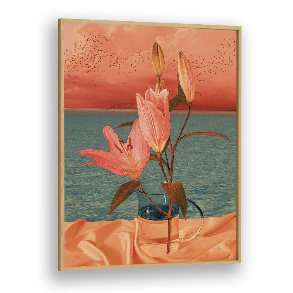 Still Life By Cosmo Zach Surreal Art Prints Surrealism in Oak Wood Plain Frame