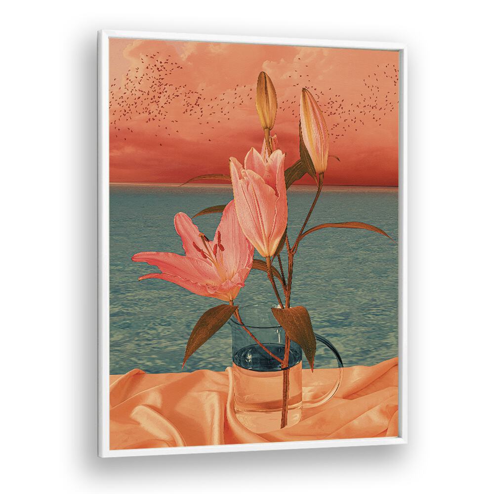 Still Life By Cosmo Zach Surreal Art Prints Surrealism in White Plain Frame