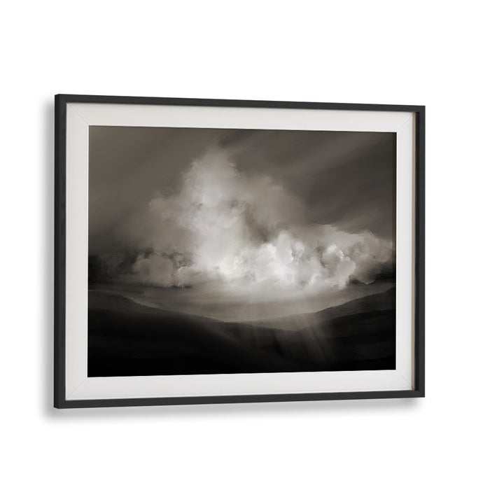 Storm By Dan Hobday Abstract Art Abstract Paintings in Black Frame With Mount