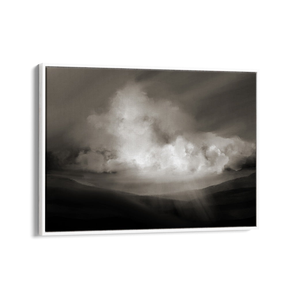 Storm By Dan Hobday Abstract Art Abstract Paintings in White Floater Frame