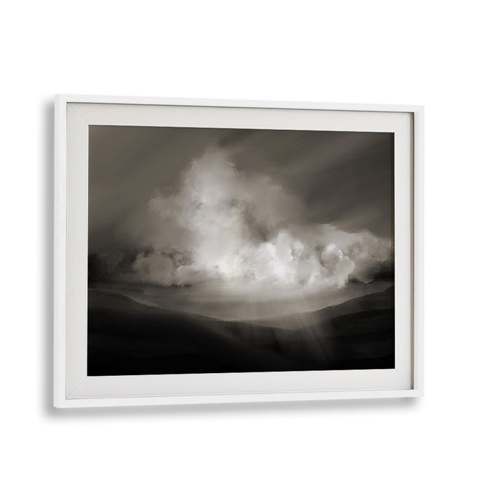 Storm By Dan Hobday Abstract Art Abstract Paintings in White Frame With Mount