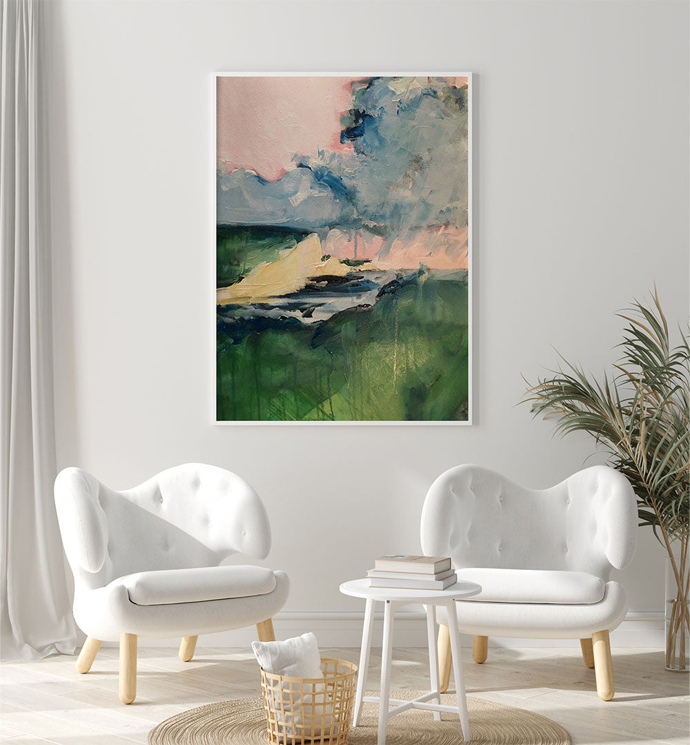 STORMY HORIZON, LANDSCAPE PAINTINGS bring vibrant colors and emotion to your space, creating a serene oasis.