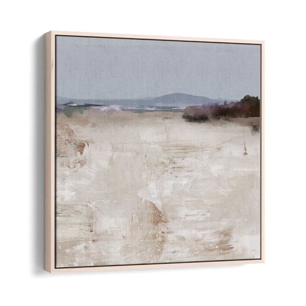 Stream By Dan Hobday Abstract Art Abstract Paintings in Oak Wood Floater Frame