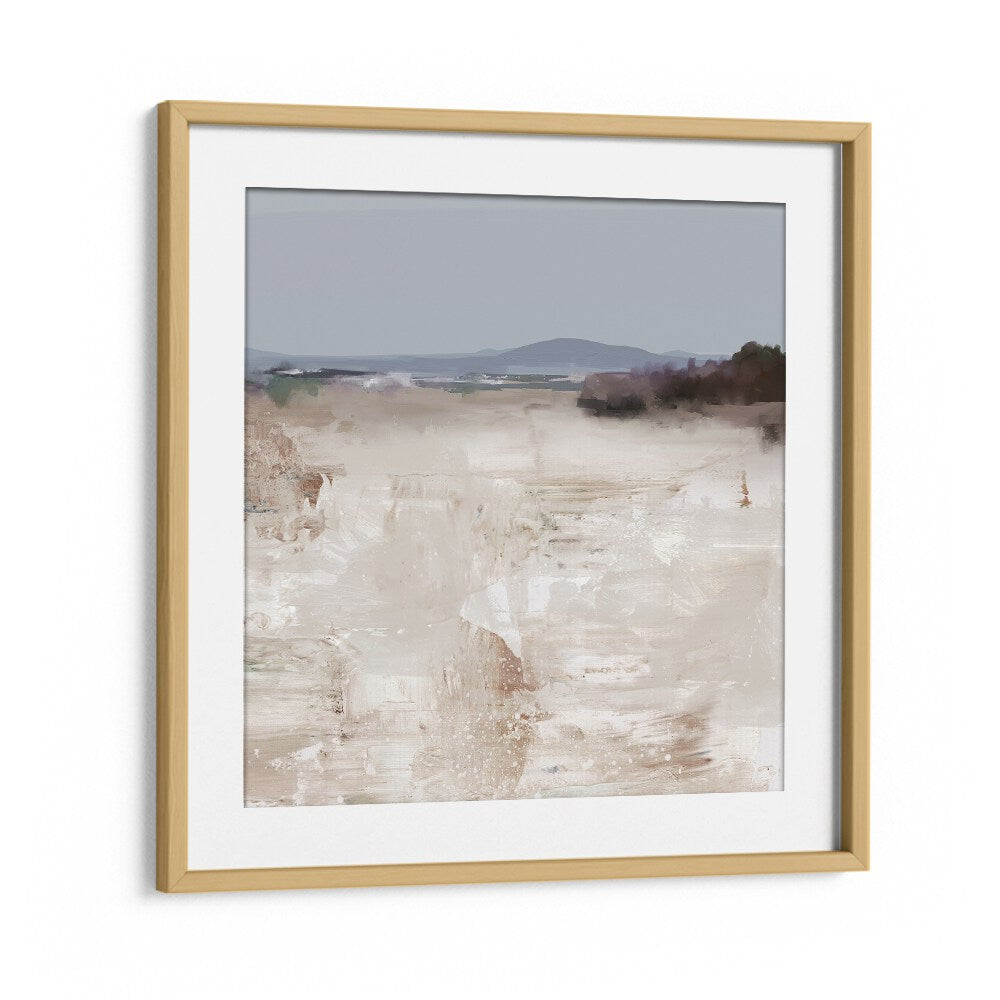 Stream By Dan Hobday Abstract Art Abstract Paintings in Oak Wood Frame With Mount