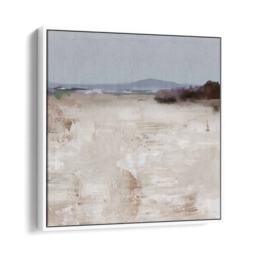 Stream By Dan Hobday Abstract Art Abstract Paintings in White Floater Frame