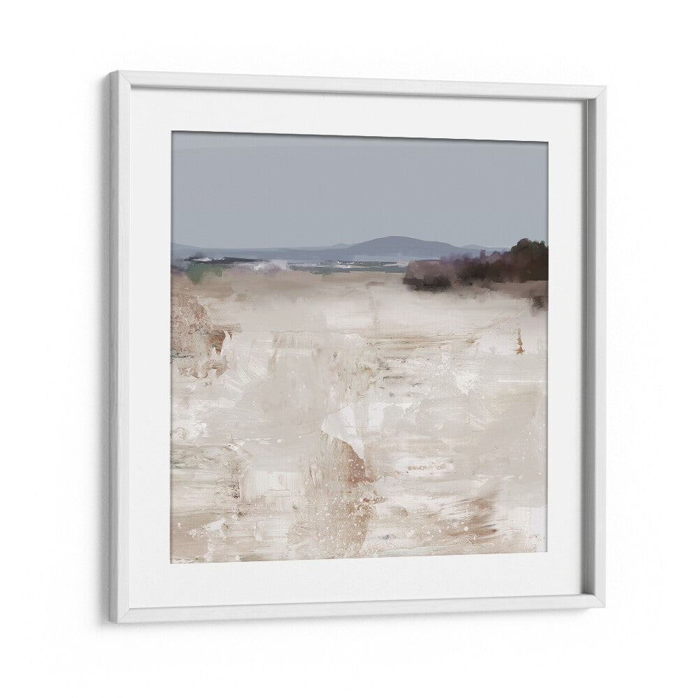 Stream By Dan Hobday Abstract Art Abstract Paintings in White Frame With Mount