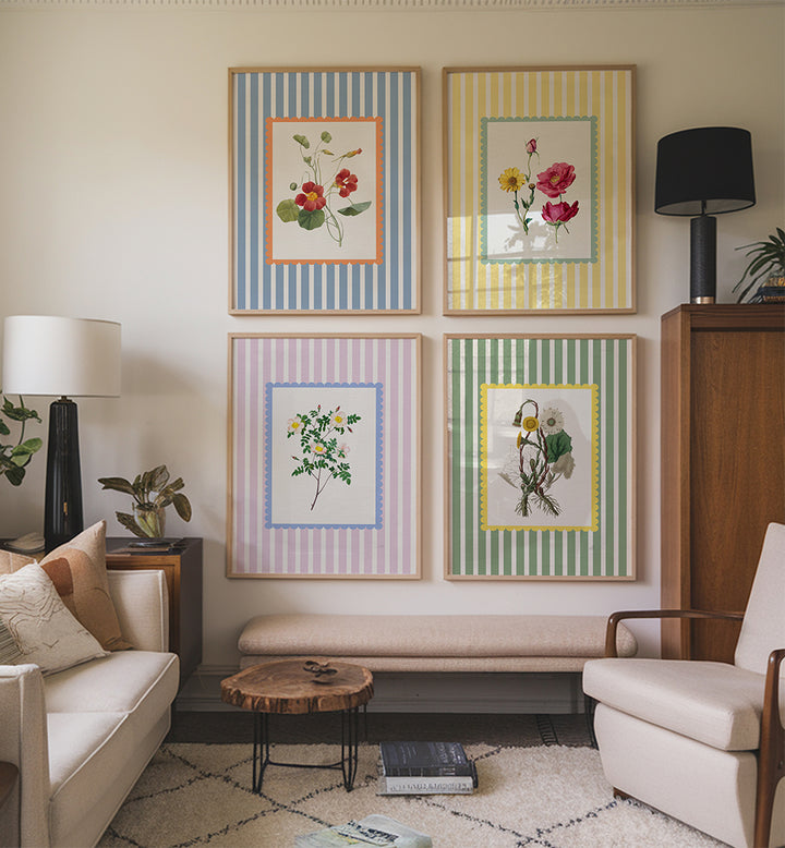 STRIPED GARDEN , GALLERY WALLS & SETS