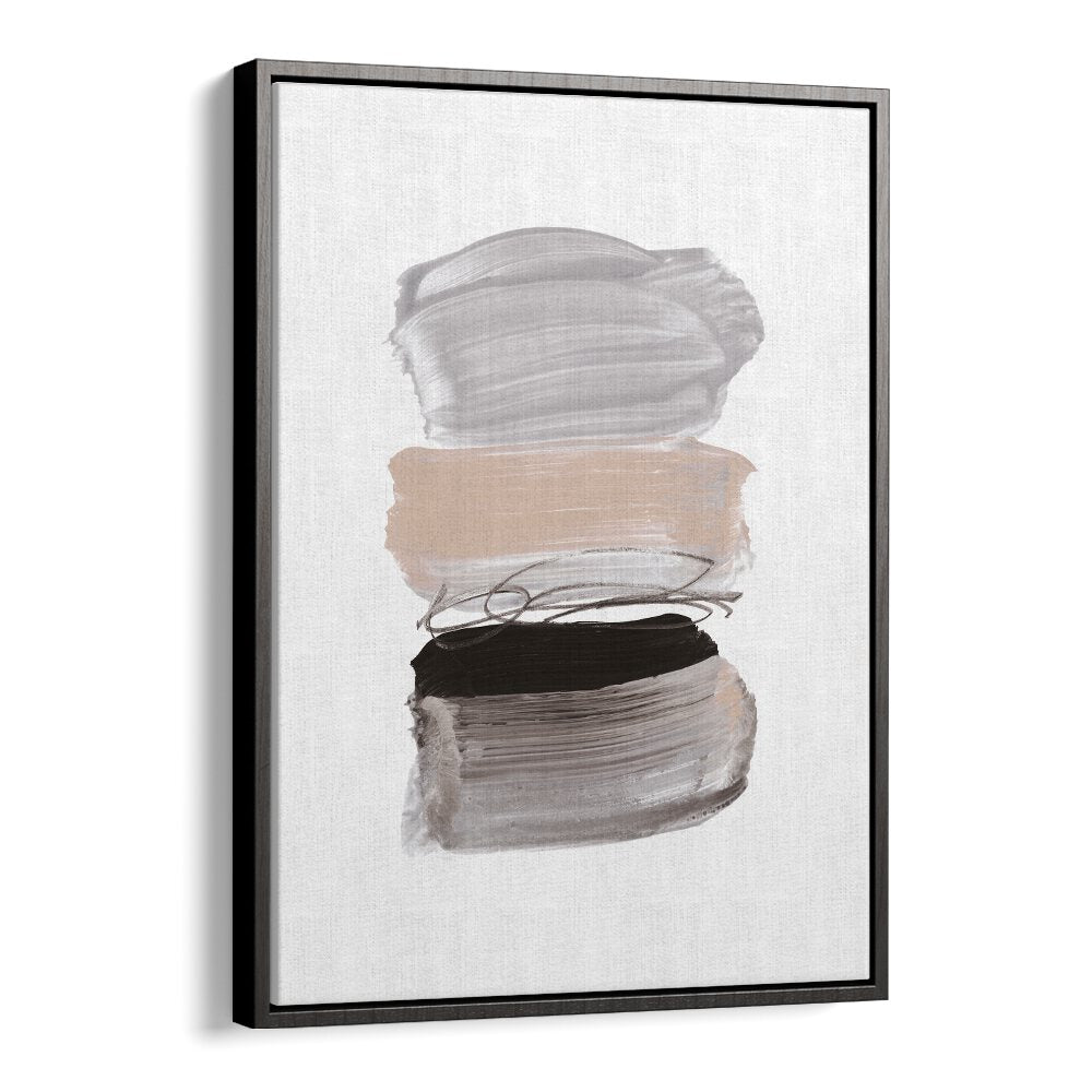 Strokes By Dan Hobday Abstract Art Abstract Paintings in Black Floater Frame