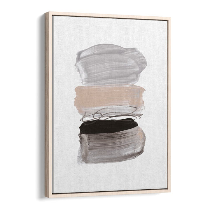 Strokes By Dan Hobday Abstract Art Abstract Paintings in Oak Wood Floater Frame