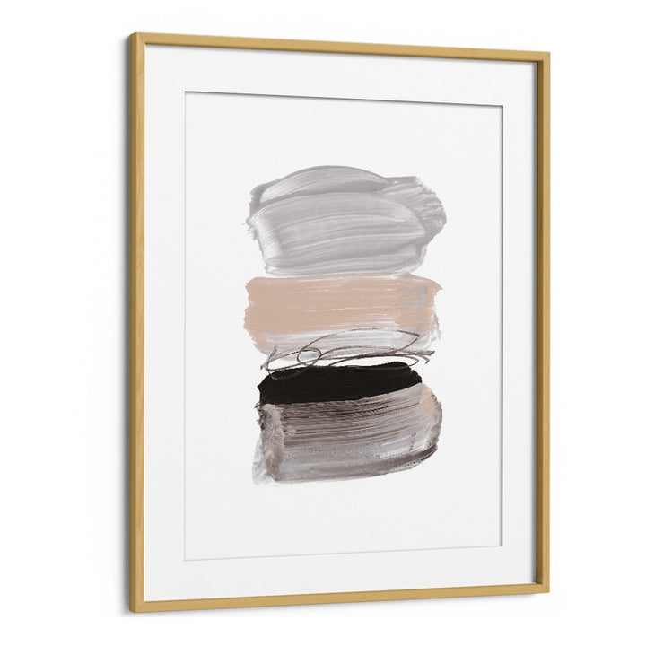 Strokes By Dan Hobday Abstract Art Abstract Paintings in Oak Wood Frame With Mount