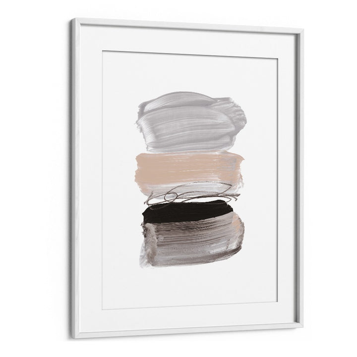 Strokes By Dan Hobday Abstract Art Abstract Paintings in White Frame With Mount