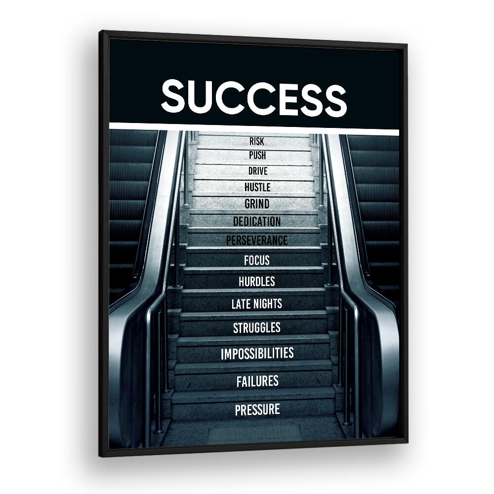 Stylish SUCCESS III, QUOTES poster featuring motivational typography to inspire creativity and determination.