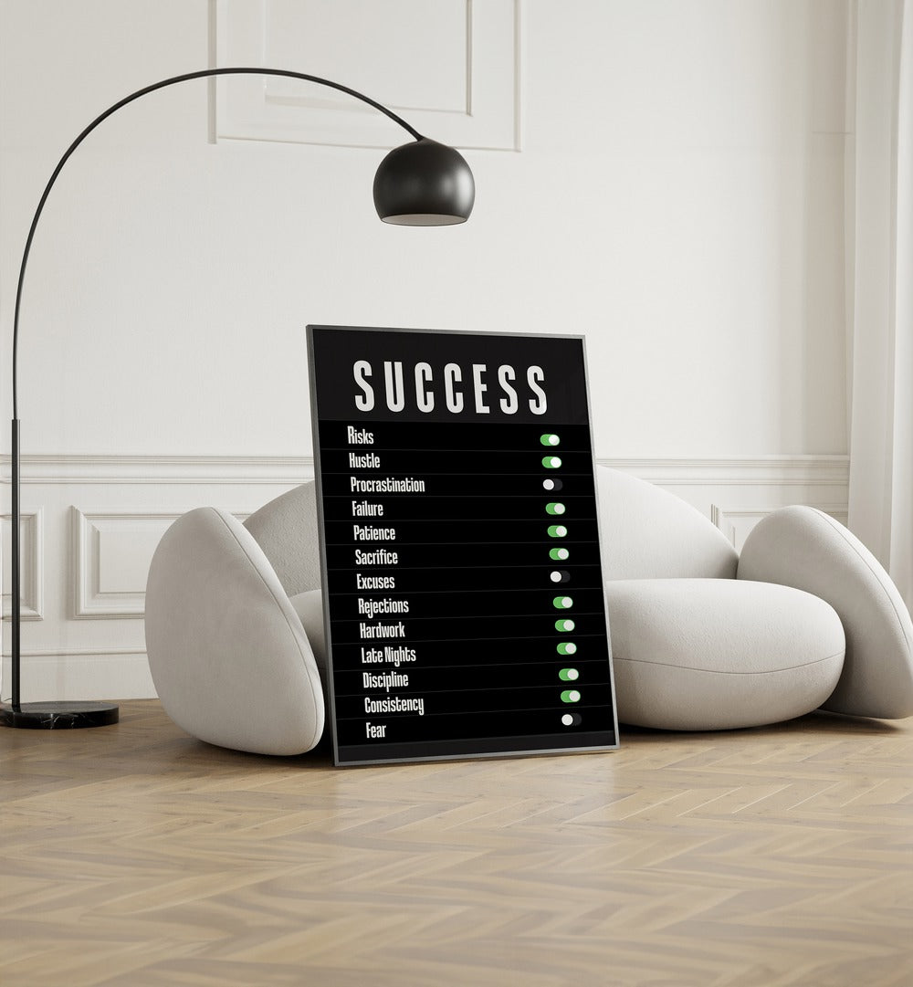 Stylish SUCCESS, QUOTES poster enhancing your space, perfect for motivation and positivity in any setting.