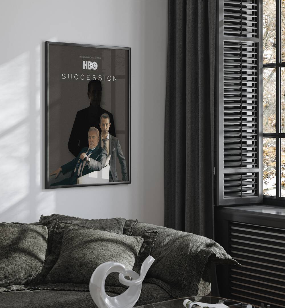 Succession By Grishma Korjani Movie Posters in Black Plain Frame