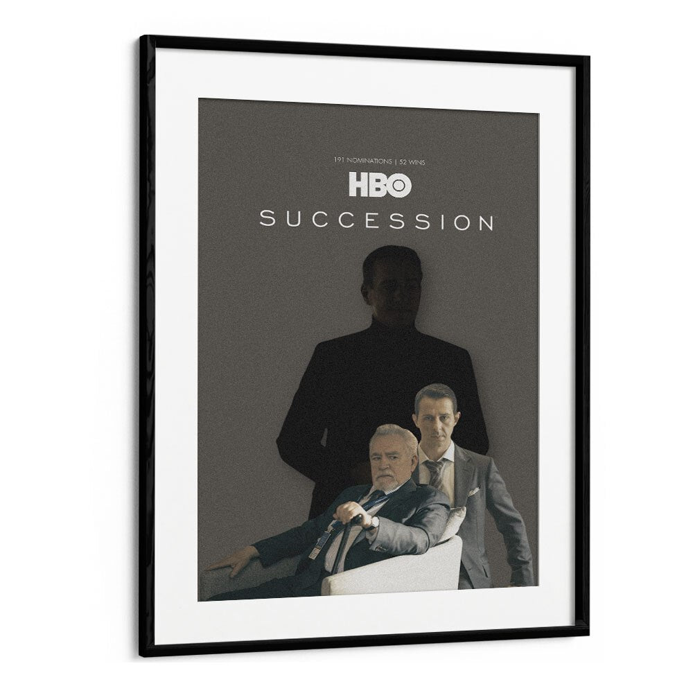 Succession By Grishma Korjani Movie Posters in Black Frame With Mount