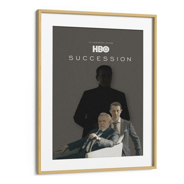 Succession By Grishma Korjani Movie Posters in Oak Wood Frame With Mount