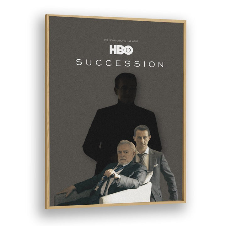 Succession By Grishma Korjani Movie Posters in Oak Wood Plain Frame