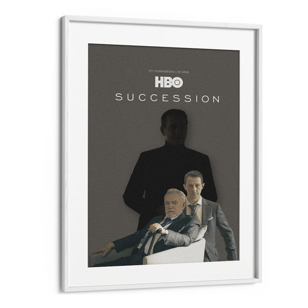 Succession By Grishma Korjani Movie Posters in White Frame With Mount