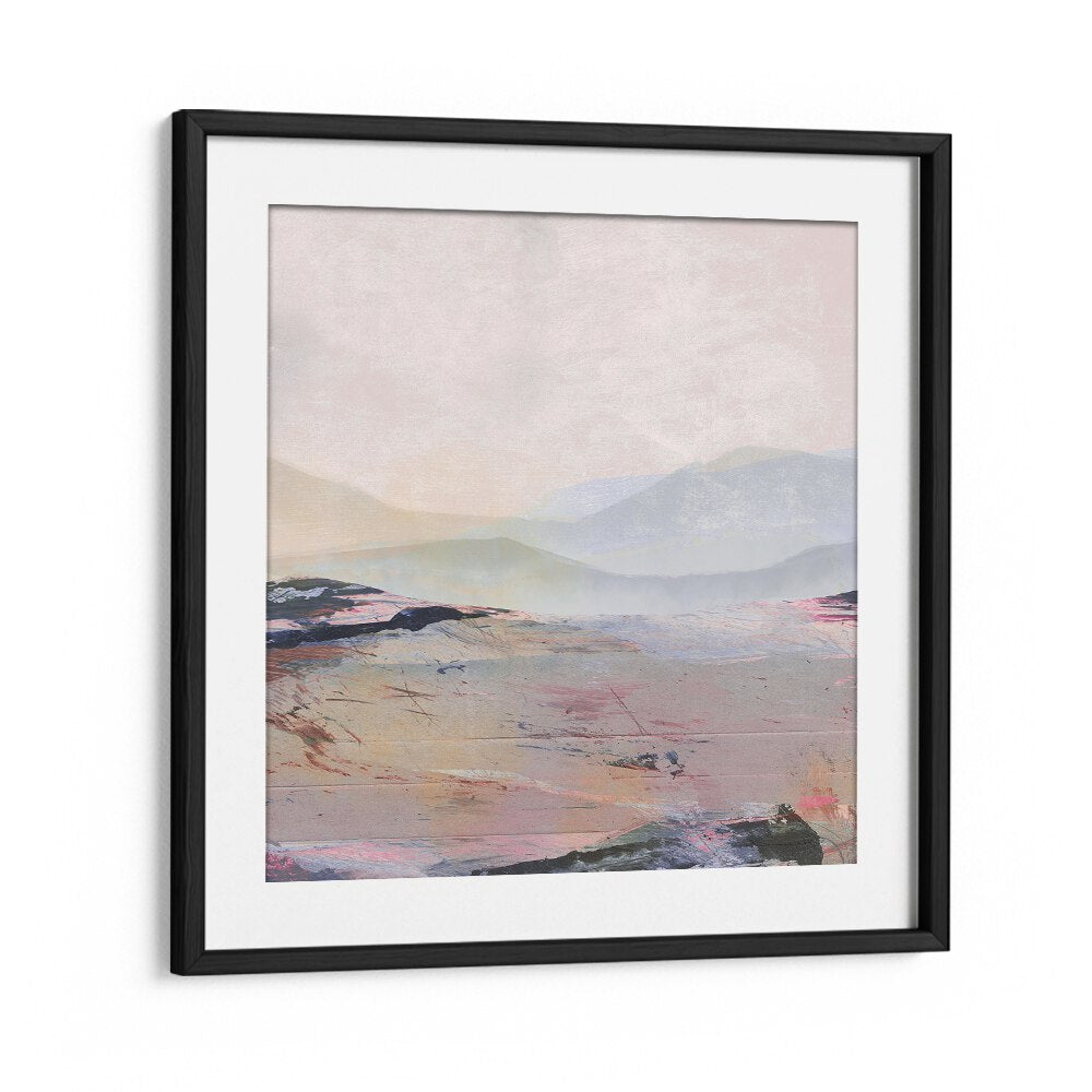 Summer By Dan Hobday Abstract Art Abstract Paintings in Black Frame With Mount