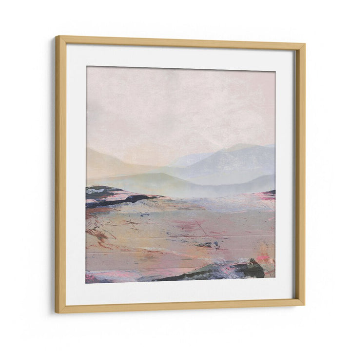 Summer By Dan Hobday Abstract Art Abstract Paintings in Oak Wood Frame With Mount