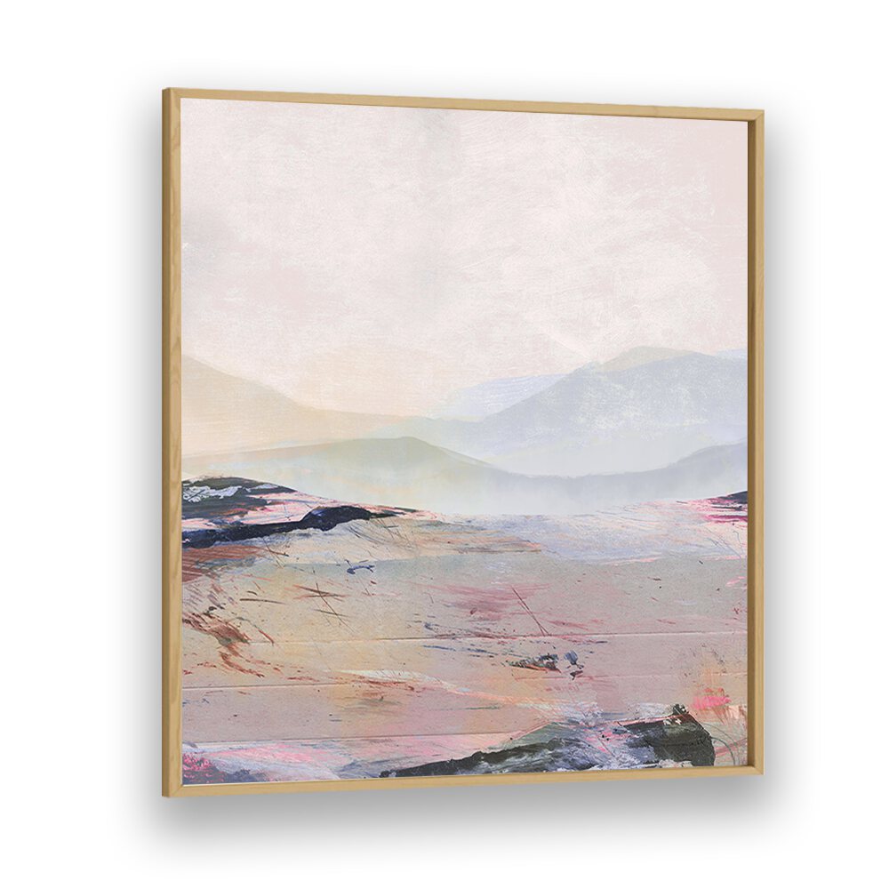 Summer By Dan Hobday Abstract Art Abstract Paintings in Oak Wood Plain Frame