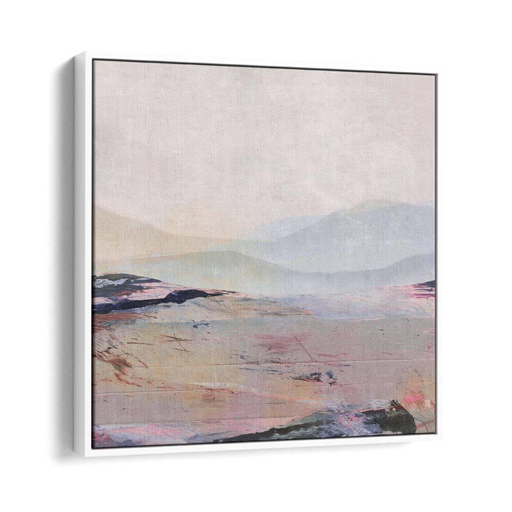 Summer By Dan Hobday Abstract Art Abstract Paintings in White Floater Frame