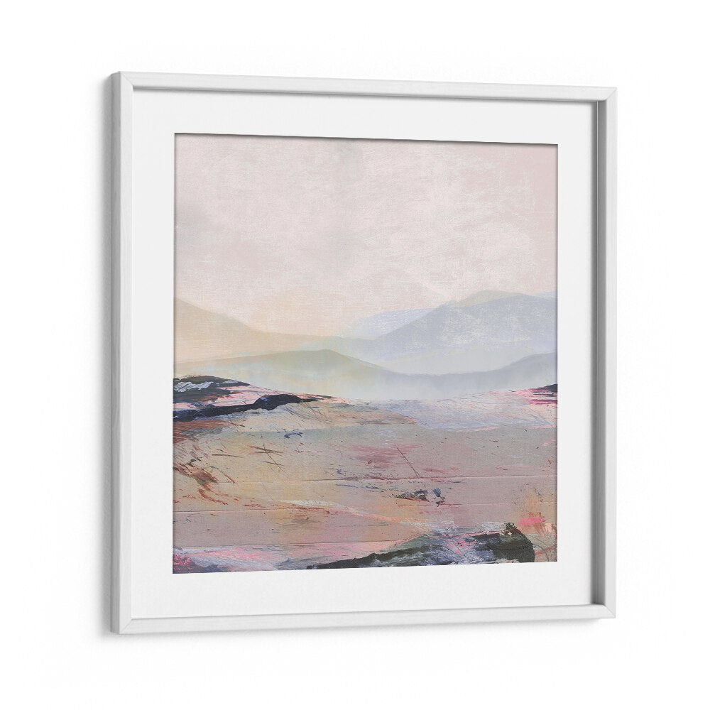 Summer By Dan Hobday Abstract Art Abstract Paintings in White Frame With Mount