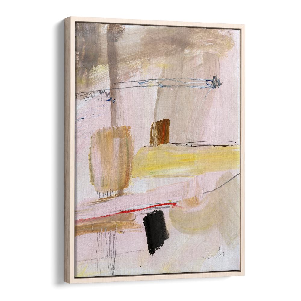 Summer Dream I By Dan Hobday Abstract Art Abstract Paintings in Oak Wood Floater Frame