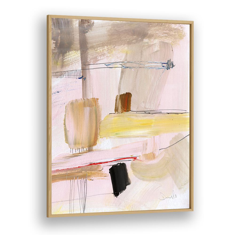 Summer Dream I By Dan Hobday Abstract Art Abstract Paintings in Oak Wood Plain Frame