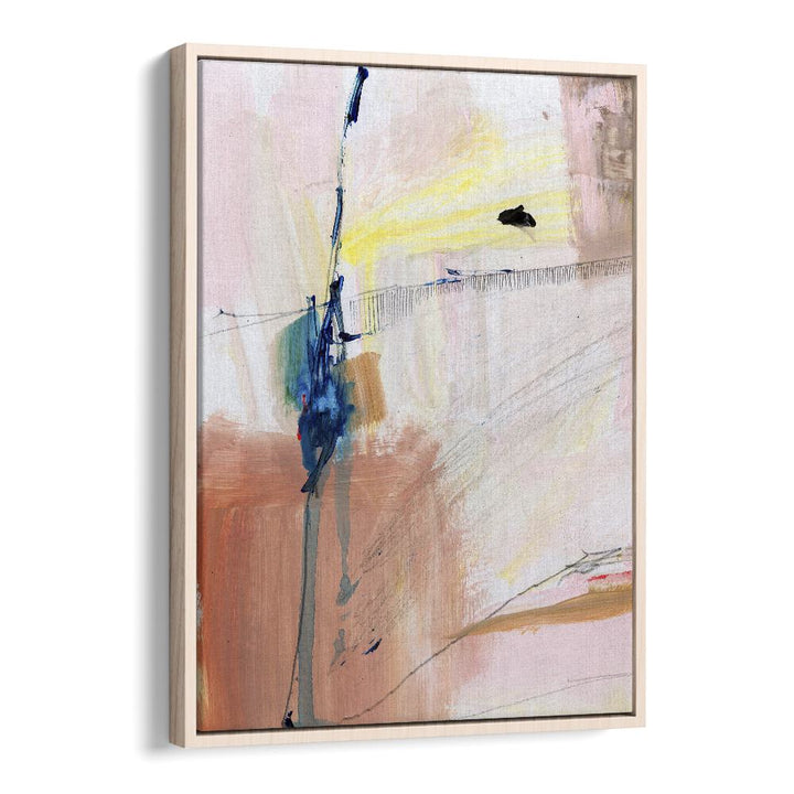 Summer Dream II By Dan Hobday Abstract Art Abstract Paintings in Oak Wood Floater Frame