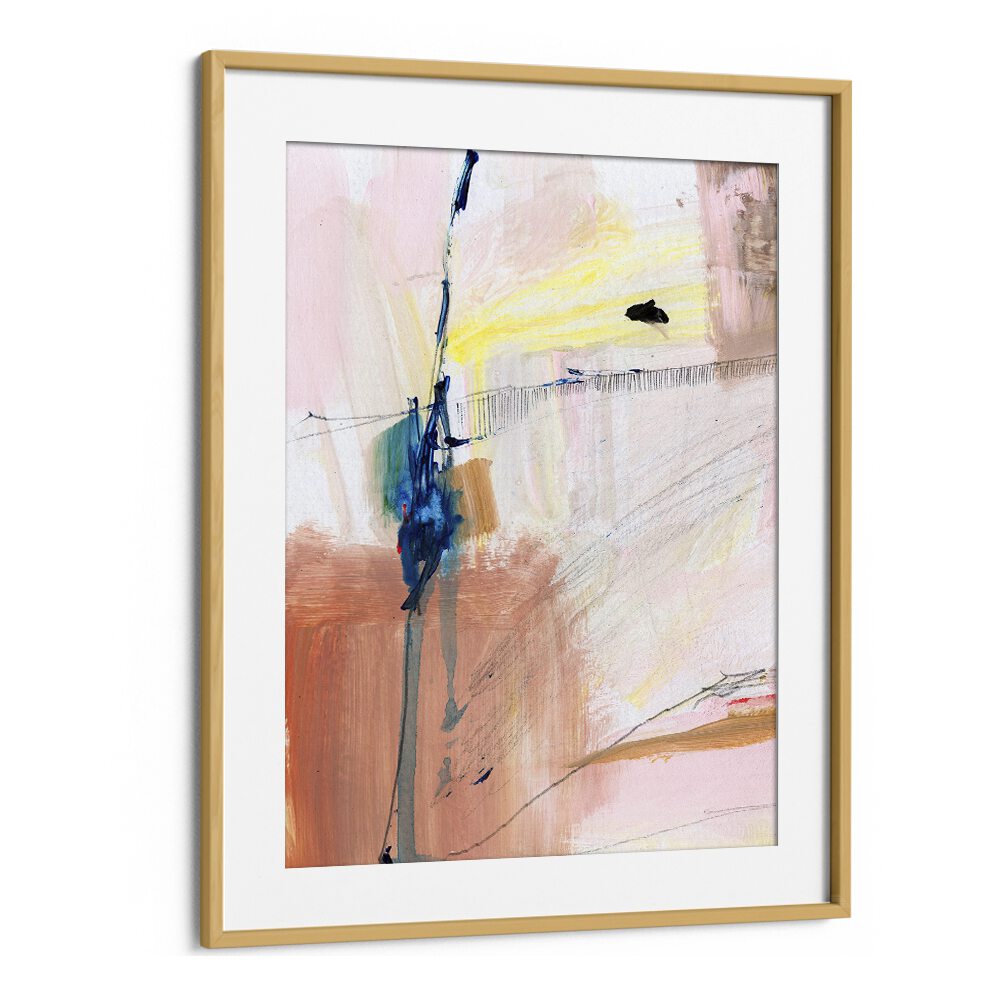 Summer Dream II By Dan Hobday Abstract Art Abstract Paintings in Oak Wood Frame With Mount