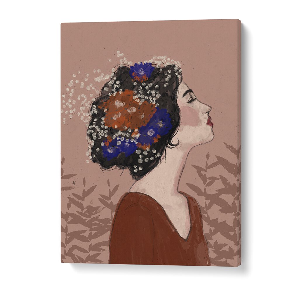 Summer Night by Treechild Women Illustration Paintings in Gallery Wrap