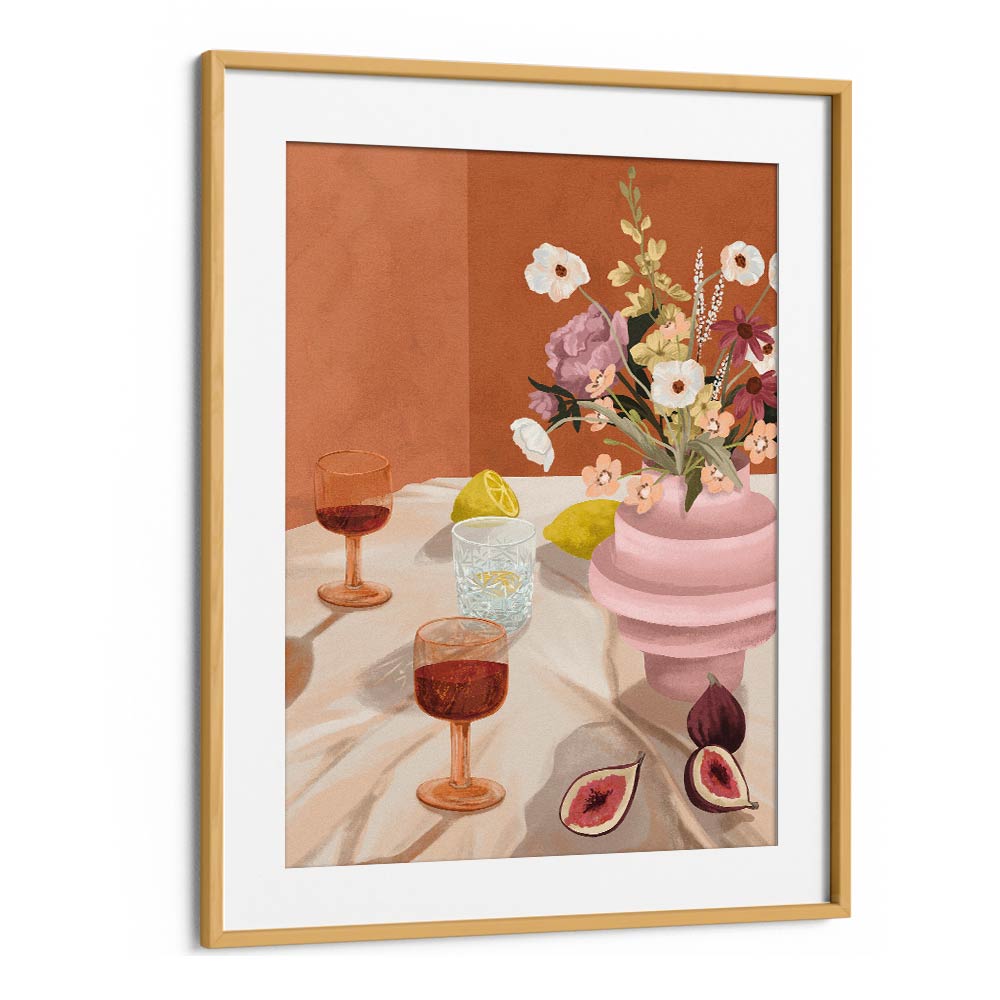 Summer Stories By Goed Blauw Kitchen Posters Kitchen Art Prints in Oak Wood Frame With Mount