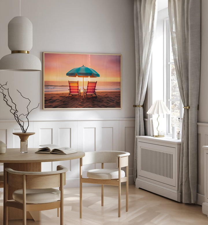 Enjoy the serene beauty of our SUMMER SUNSET, BEACH PAINTINGS, perfect for enhancing your home decor.