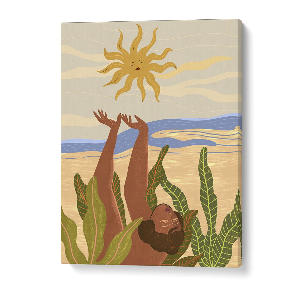 Sun Worship By Arty Guava Wall Art Prints in Gallery Wrap