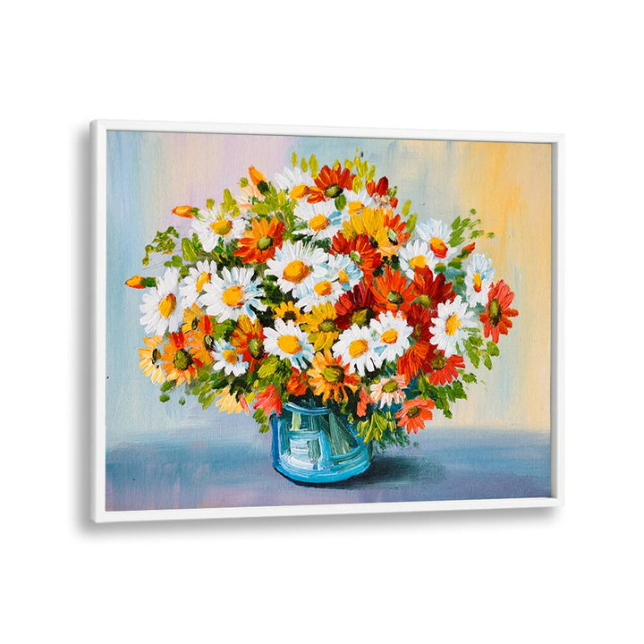 Sunkissed Petals ii Vintage European Paintings in White Plain Frame