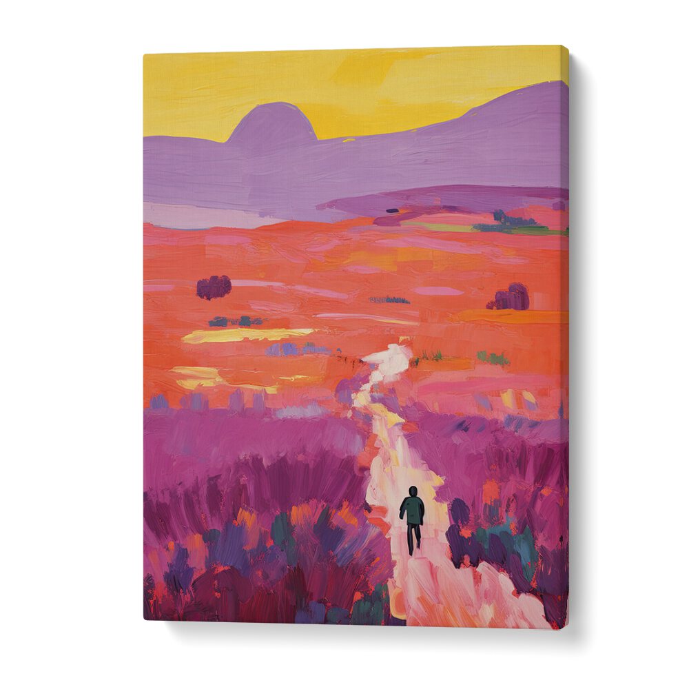 Sunset In Dessert  Kids Paintings in Gallery Wrap