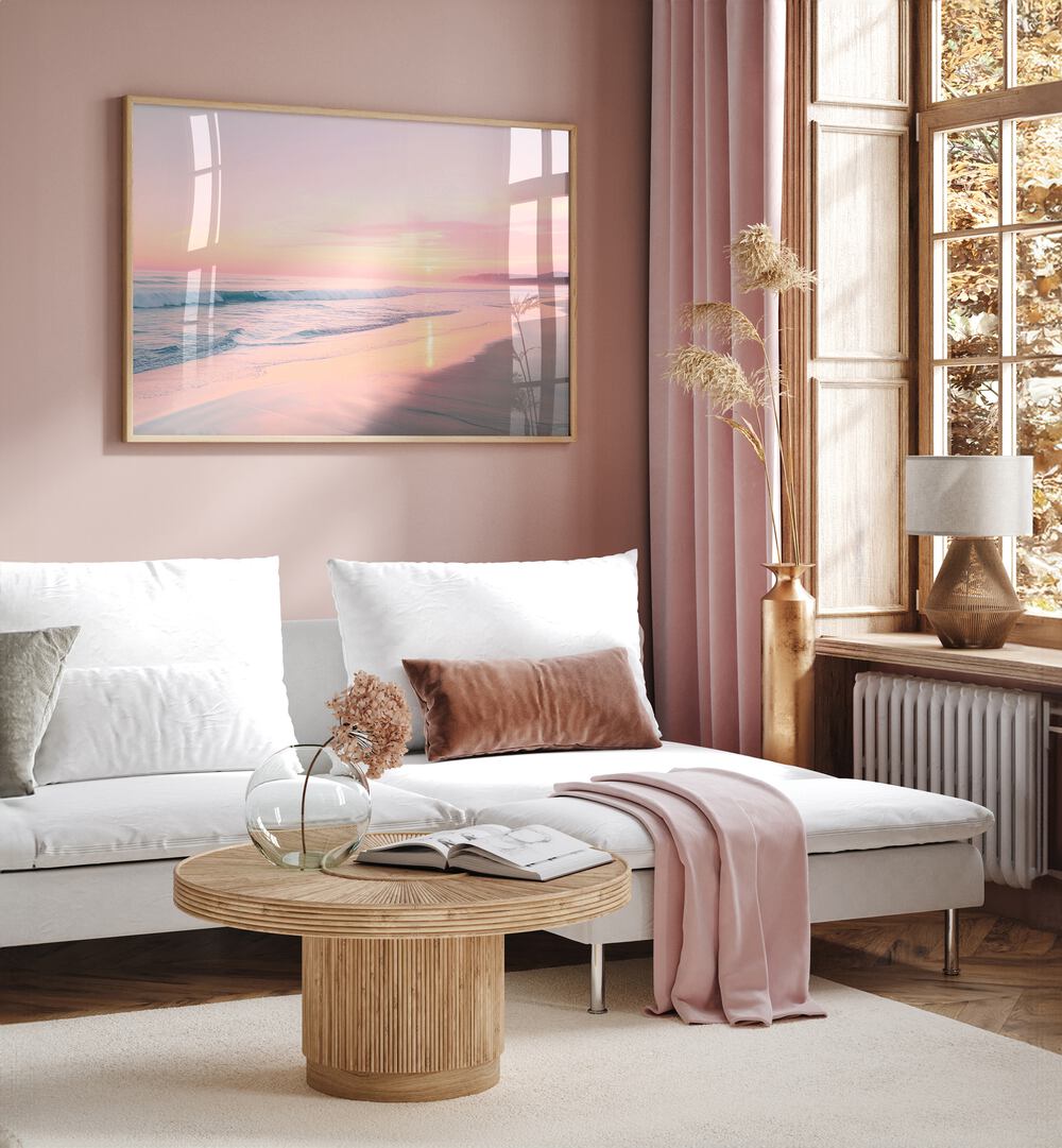 Transform your space with SUNSET SERENITY, BEACH PAINTINGS, featuring warm hues for a tranquil oasis.