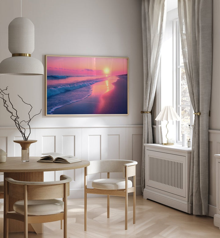 Relax in style with SUNSET SONATA, BEACH PAINTINGS by Philippe Hugonnard, enhancing your serene living space.