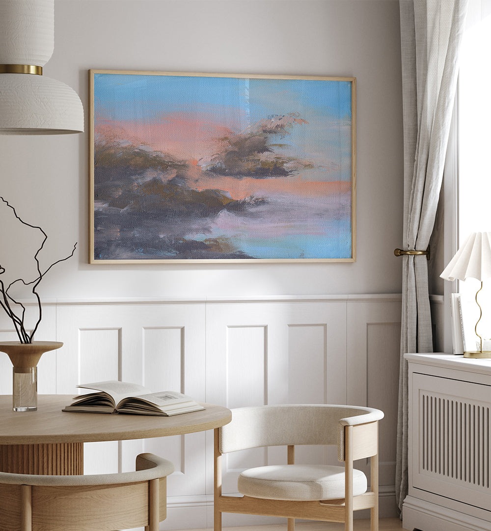 SUNSET V SMALL , ABSTRACT PAINTINGS