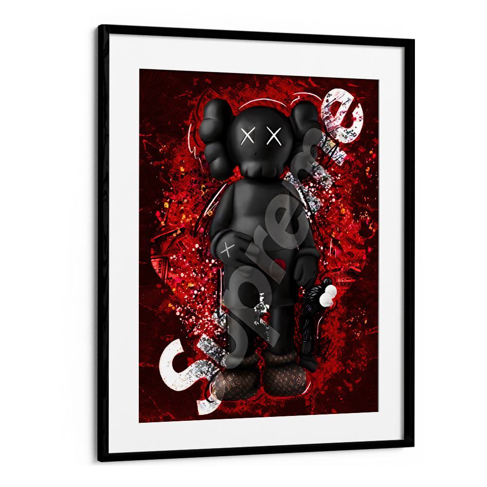 Supreme Robot Gaming Posters in Black Frame With Mount