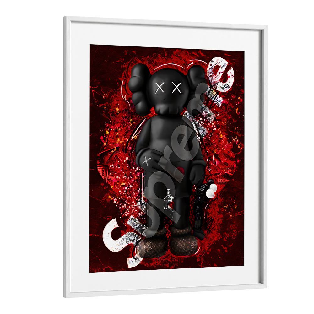 Supreme Robot Gaming Posters in White Frame With Mount