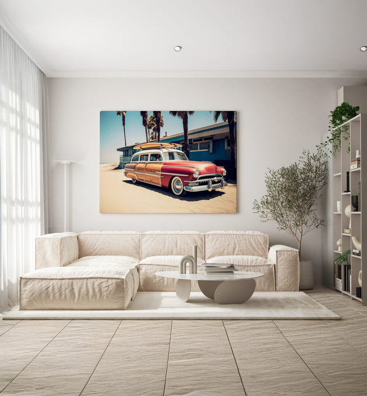 SURFING VINTAGE CAR , CAR POSTERS