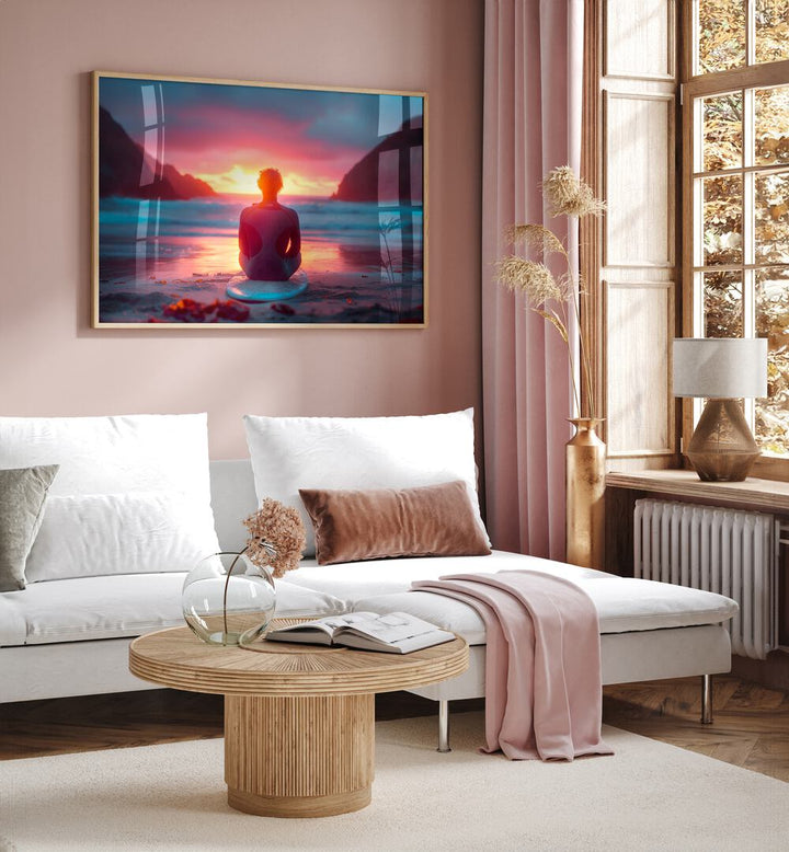 Vibrant SURFSIDE SUNSET, BEACH PAINTINGS by Philippe Hugonnard, perfect for adding tranquility to your home decor.