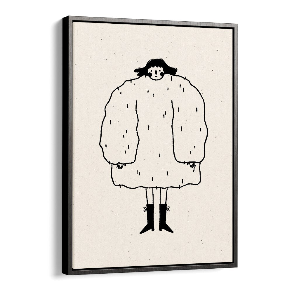 Sweater Weather By Julia Leister Wall Art Prints in Black Floater Frame