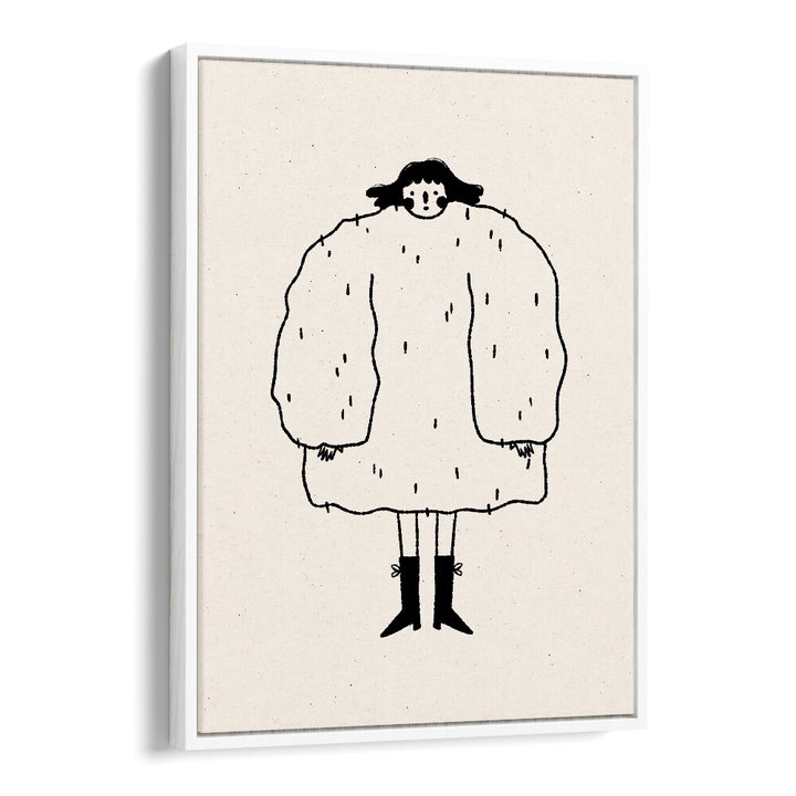 Sweater Weather By Julia Leister Wall Art Prints in White Floater Frame