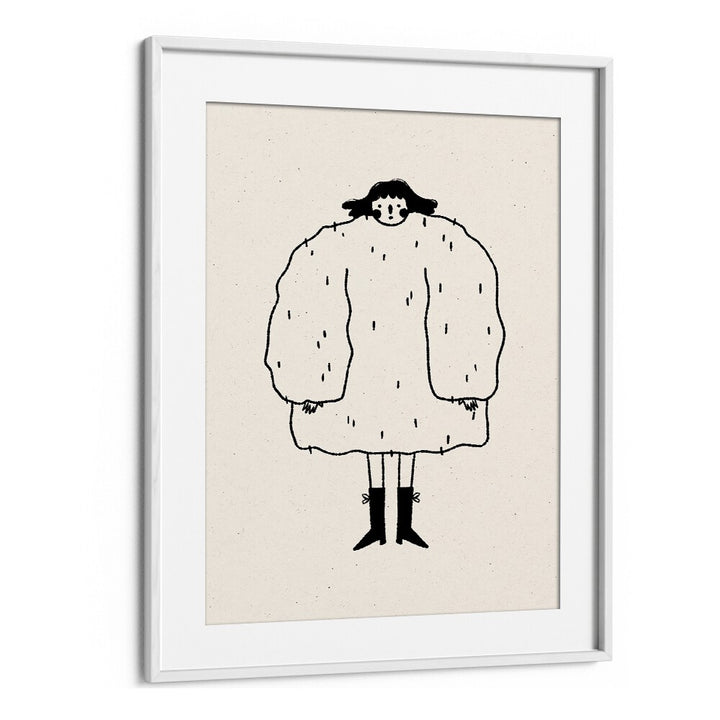 Sweater Weather By Julia Leister Wall Art Prints in White Frame With Mount